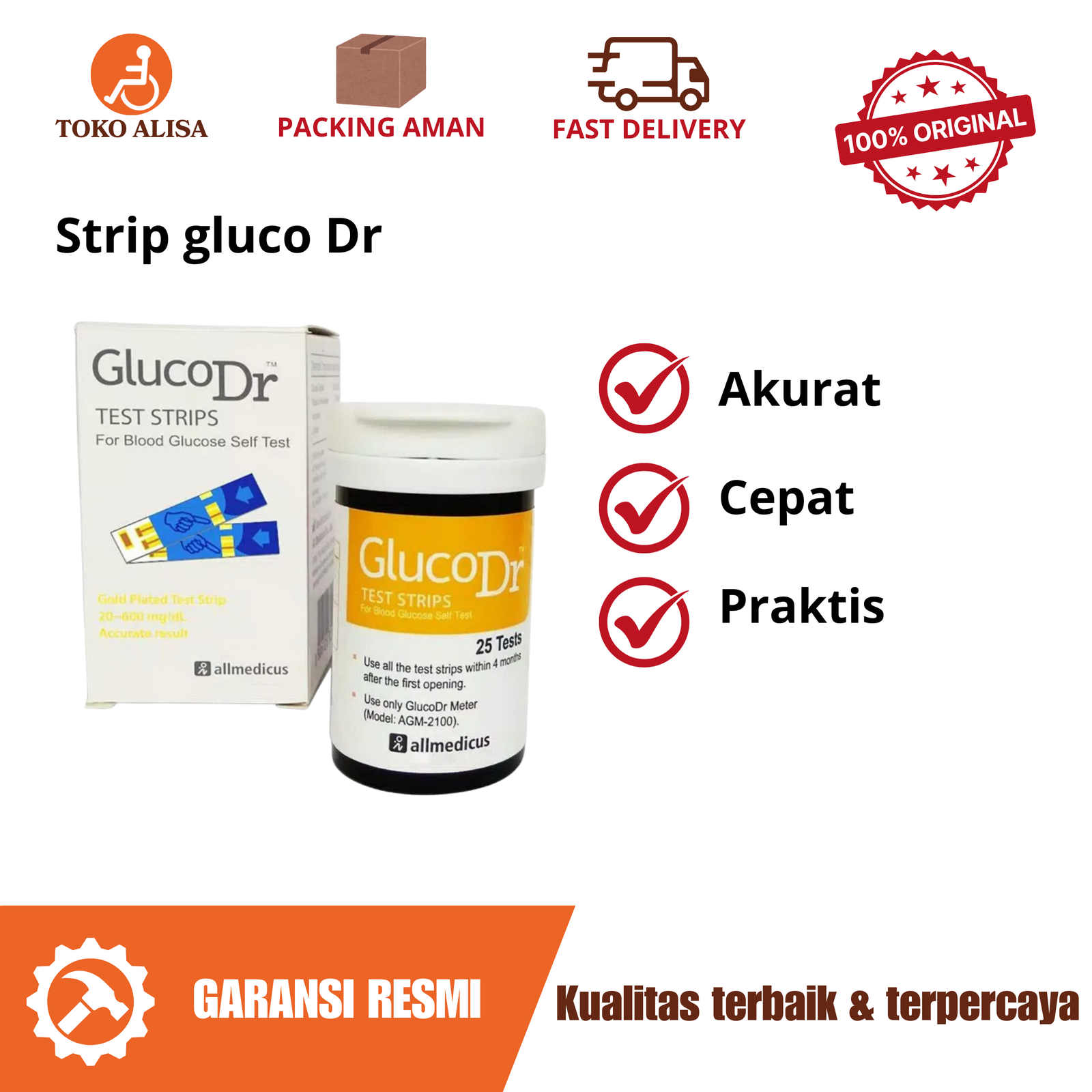 Strip gluco Dr